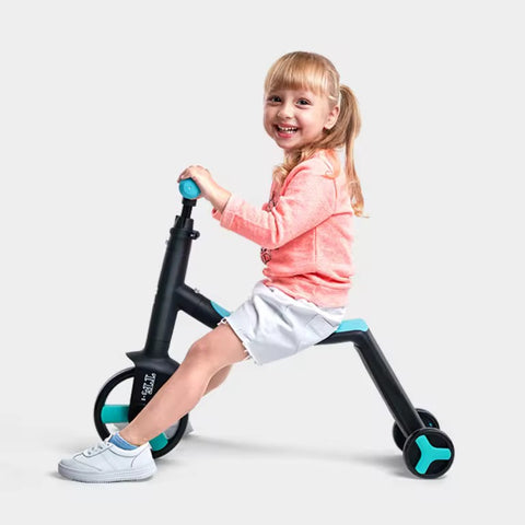 3-in-1 Convertible Tricycle, Balance Bike & Kick Scooter for Kids, Toddler Ride-On for Boys & Girls Ages 1-5, Adjustable Lightweight 3-Wheel Scooter, Durable
